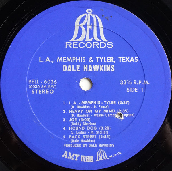 Dale Hawkins : L.A., Memphis & Tyler, Texas (LP, Album, Bes)