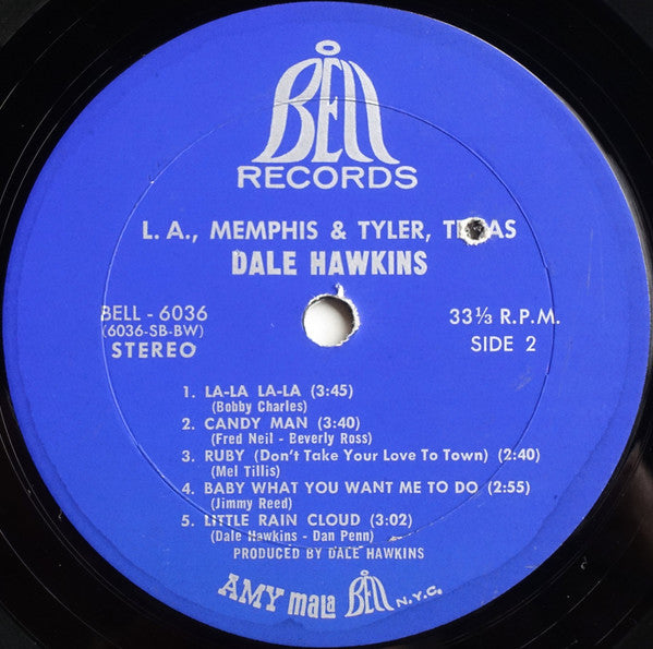 Dale Hawkins : L.A., Memphis & Tyler, Texas (LP, Album, Bes)