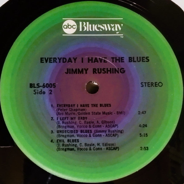 Jimmy Rushing With Oliver Nelson And His Orchestra : Every Day I Have The Blues (LP, Album, RE)