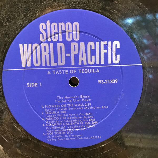 The Mariachi Brass Featuring Chet Baker : A Taste Of Tequila (LP, Album, Ind)