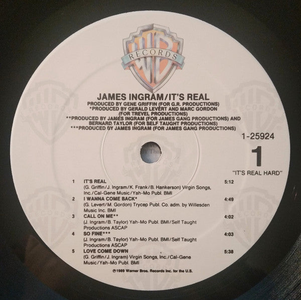 James Ingram : It's Real (LP, Album, Spe)