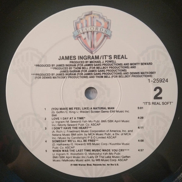 James Ingram : It's Real (LP, Album, Spe)