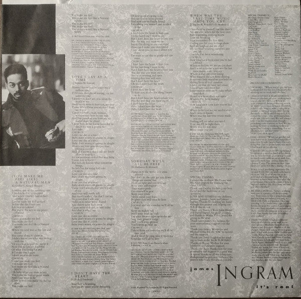 James Ingram : It's Real (LP, Album, Spe)