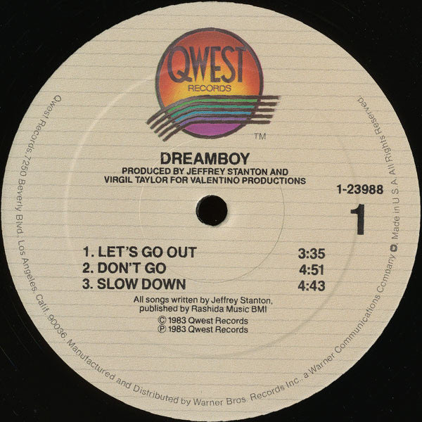 Dreamboy (3) : Dreamboy (LP, MiniAlbum, Win)