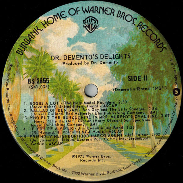 Dr. Demento : Dr. Demento's Delights (LP, Comp, Jac)