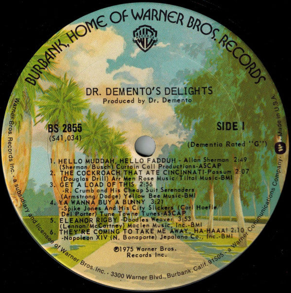 Dr. Demento : Dr. Demento's Delights (LP, Comp, Jac)