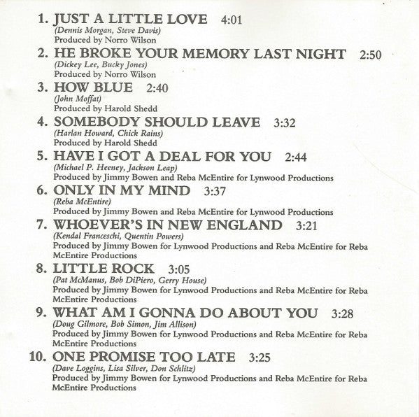 Reba McEntire : Reba McEntire's Greatest Hits (CD, Comp, Club, RP,  BM)