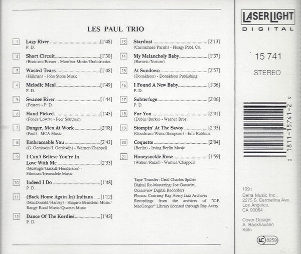 Les Paul Trio* : Les Paul Trio (CD, Comp)
