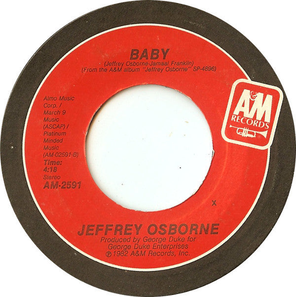 Jeffrey Osborne : Stay With Me Tonight (7", Single, Styrene, X -)