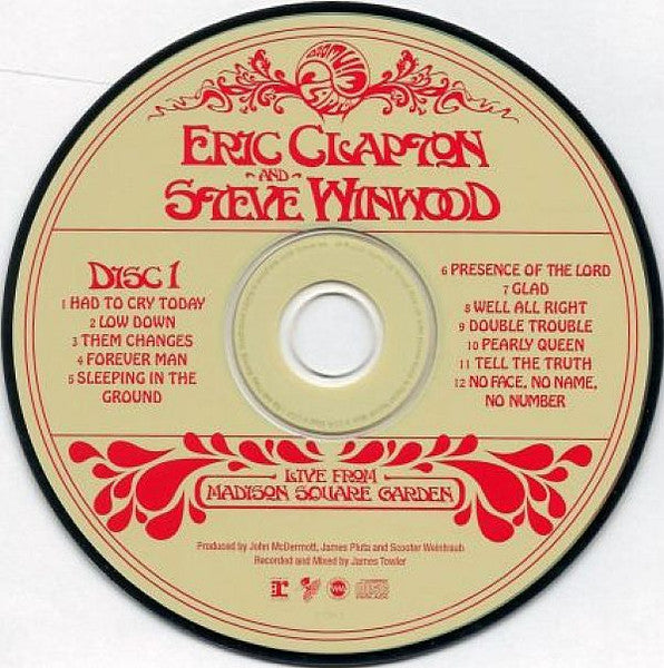 Eric Clapton And Steve Winwood : Live From Madison Square Garden (2xCD, Album)
