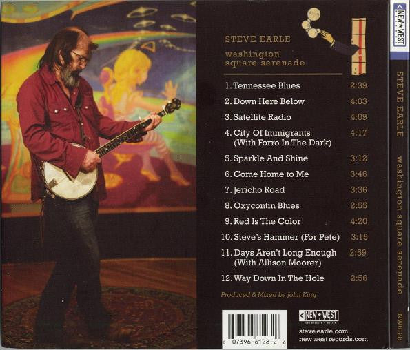 Steve Earle : Washington Square Serenade (CD, Album, Dig)