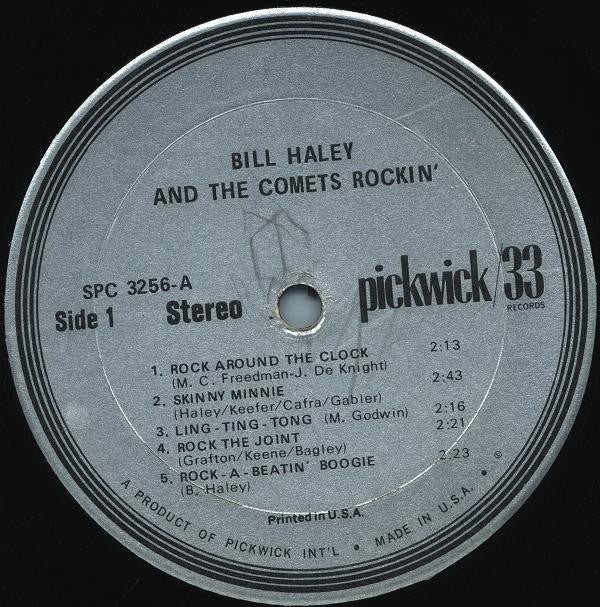 Bill Haley And The Comets* : Rockin' (LP, Comp, Sil)