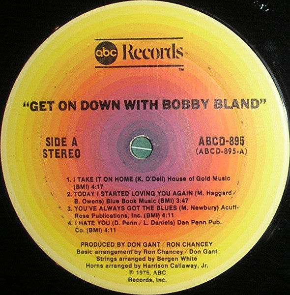 Bobby Bland : Get On Down With Bobby Bland (LP, Album, Ter)