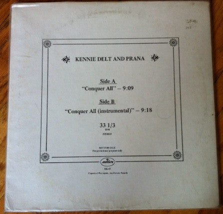 Kennie Delt And Prana (3) : Conquer All (12", Promo)