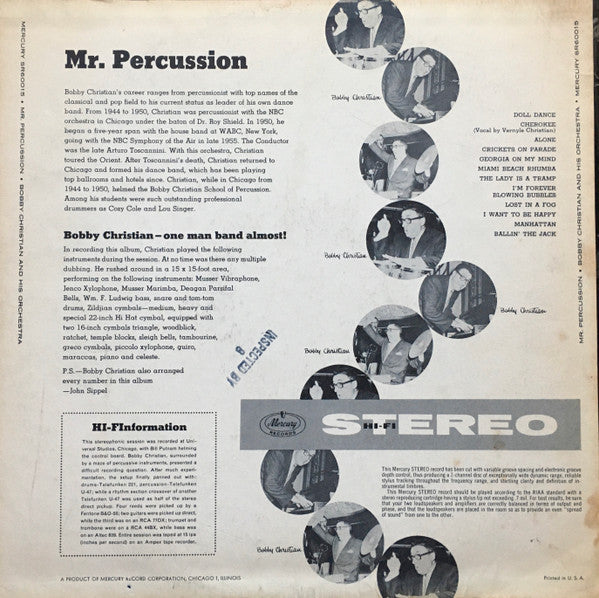 Bobby Christian : Mr. Percussion (LP, Album)