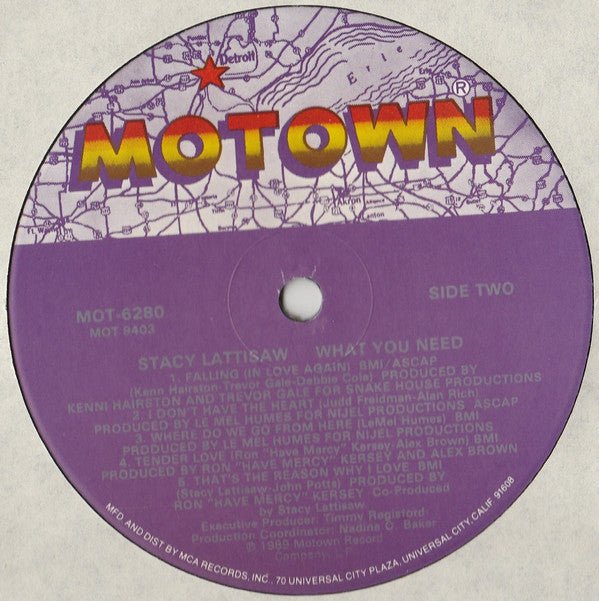 Stacy Lattisaw : What You Need (LP, Album)