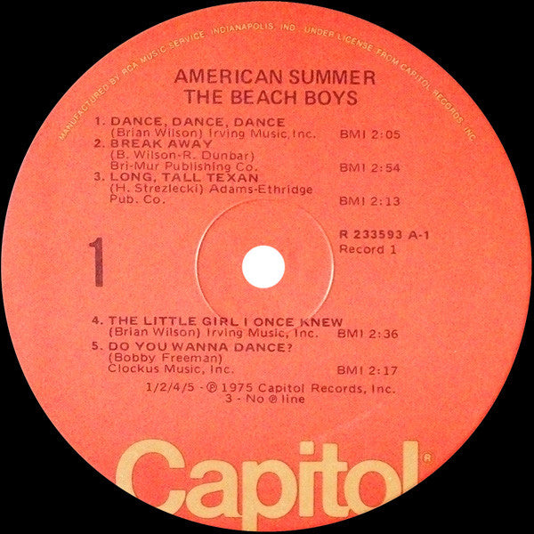 The Beach Boys : American Summer (2xLP, Comp, Club)