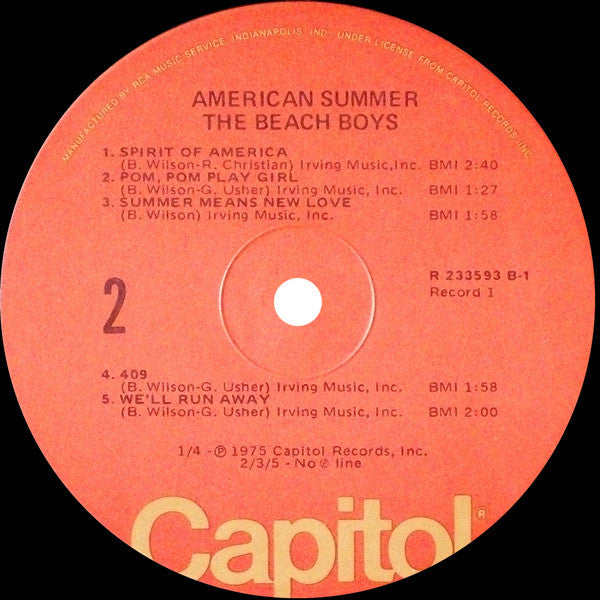 The Beach Boys : American Summer (2xLP, Comp, Club)