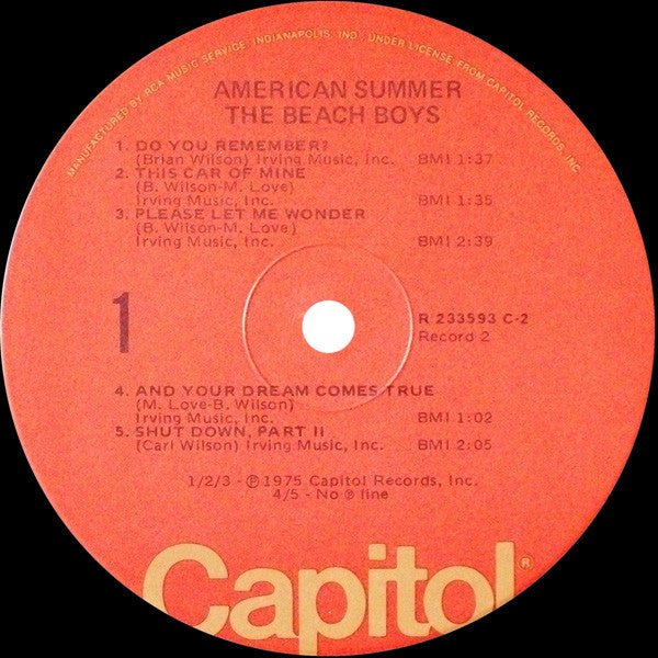 The Beach Boys : American Summer (2xLP, Comp, Club)