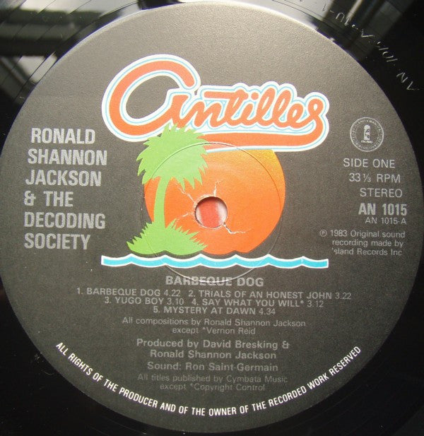 Ronald Shannon Jackson And The Decoding Society : Barbeque Dog (LP, Album)