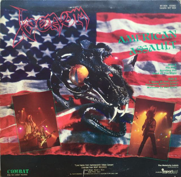 Venom (8) : American Assault (12", EP, Gre)