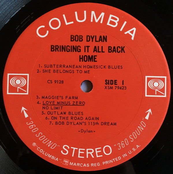 Bob Dylan : Bringing It All Back Home (LP, Album, RP, Pit)