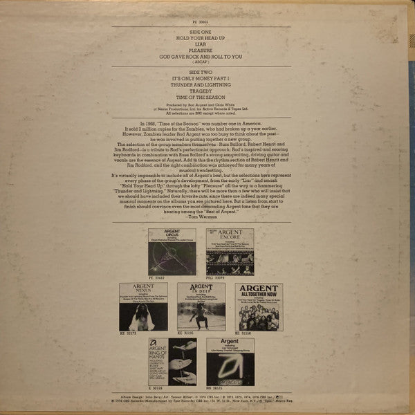 Argent : The Argent Anthology - A Collection Of Greatest Hits (LP, Comp, RP, Ter)