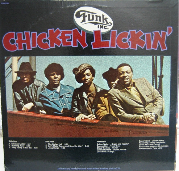 Funk Inc. : Chicken Lickin' (LP, Album, Roc)