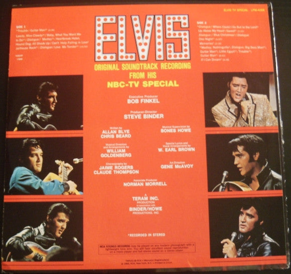 Elvis Presley : Elvis (TV Special) (LP, Album, Mono, RP)
