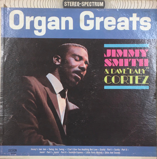 Jimmy Smith & Dave "Baby" Cortez : Organ Greats (LP, Comp)