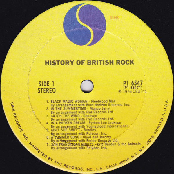 Various : History Of British Rock (2xLP, Comp, Club)