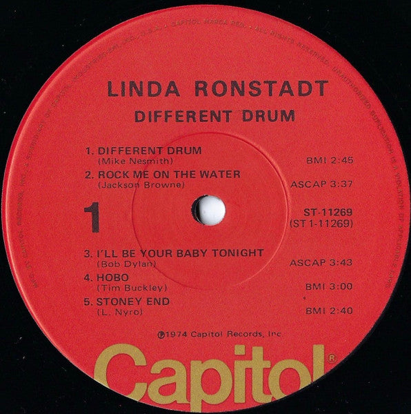Linda Ronstadt : Different Drum (LP, Comp, RP, Jac)