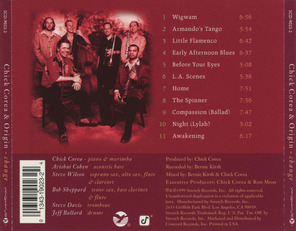 Chick Corea & Origin (12) : Change (CD, Album)