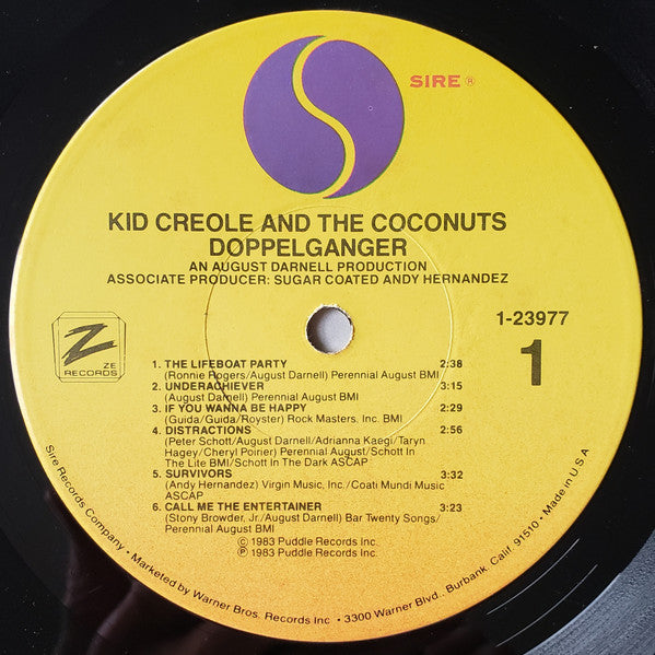 Kid Creole And The Coconuts : Doppelganger (LP, Album, Win)