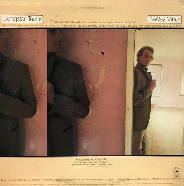 Livingston Taylor : 3-Way Mirror (LP, Album, Ter)