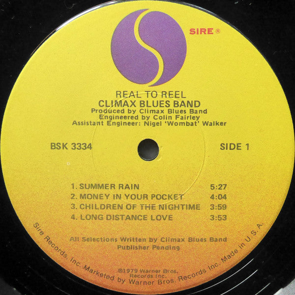 Climax Blues Band : Real To Reel (LP, Album, Jac)