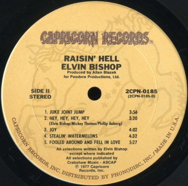 Elvin Bishop : Raisin' Hell (2xLP, Album)