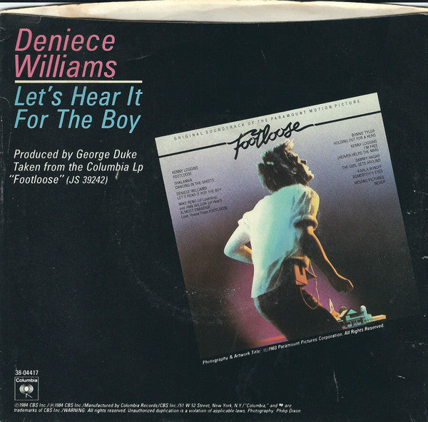 Deniece Williams : Let's Hear It For The Boy (7", Single, Styrene, Car)