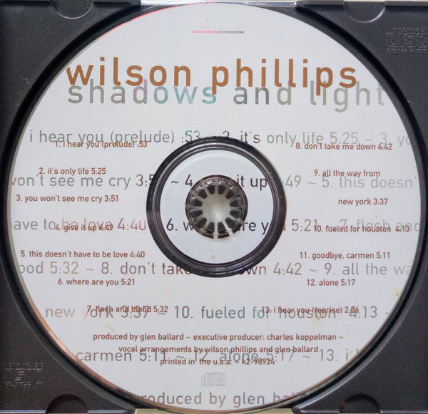 Wilson Phillips : Shadows And Light (CD, Album)