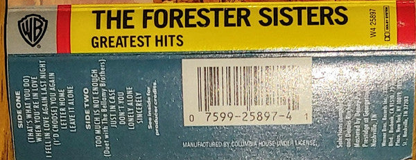 The Forester Sisters : Greatest Hits (Cass, Comp, Club, Dol)