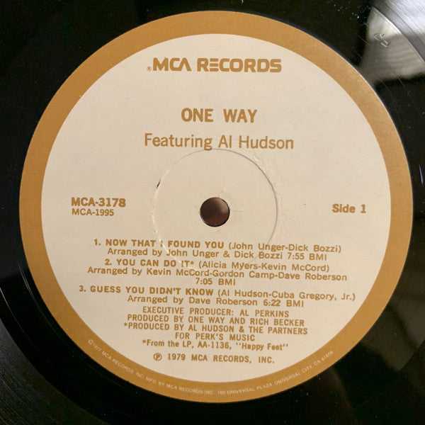 One Way Featuring Al Hudson : One Way Featuring Al Hudson (LP, Album)