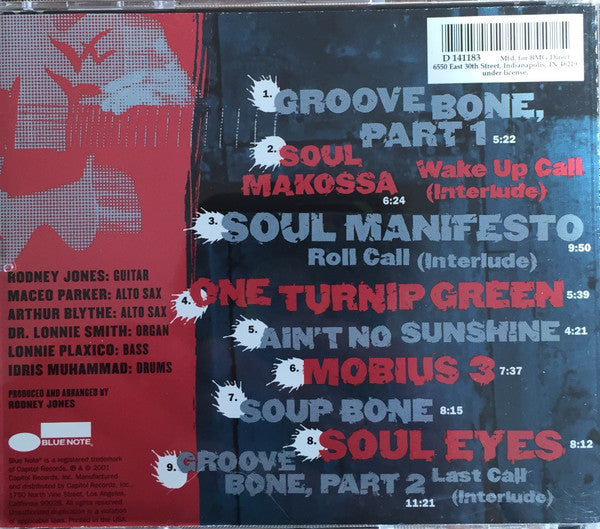 Rodney Jones : Soul Manifesto (CD, Album, Club)