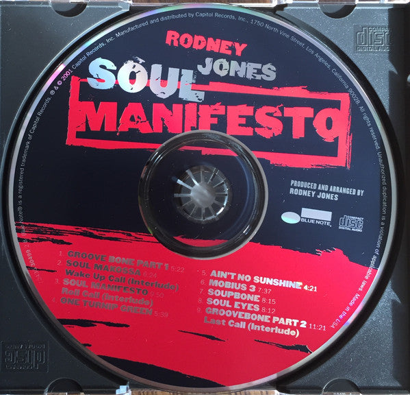 Rodney Jones : Soul Manifesto (CD, Album, Club)