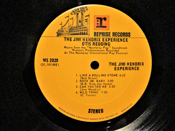 Otis Redding ● The Jimi Hendrix Experience : Historic Performances Recorded At The Monterey International Pop Festival (LP, Album, RP, Pit)