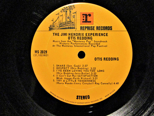 Otis Redding ● The Jimi Hendrix Experience : Historic Performances Recorded At The Monterey International Pop Festival (LP, Album, RP, Pit)