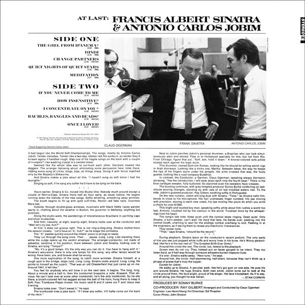 Francis Albert Sinatra* & Antonio Carlos Jobim : Francis Albert Sinatra & Antonio Carlos Jobim (LP, Album, RE, 180)