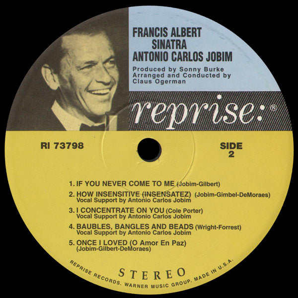 Francis Albert Sinatra* & Antonio Carlos Jobim : Francis Albert Sinatra & Antonio Carlos Jobim (LP, Album, RE, 180)