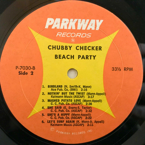 Chubby Checker : Beach Party (LP, Album, Mono)