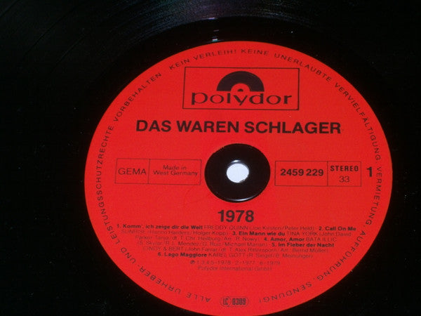 Various : Das Waren Schlager 1978 (LP, Comp)