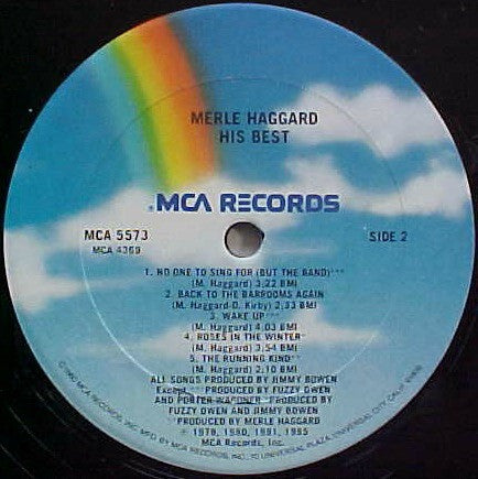 Merle Haggard : His Best (LP, Comp, Club, CRC)
